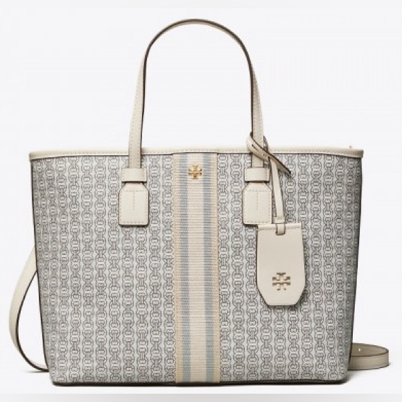 Tory Burch Gemini Link New Ivory Tote - Picture 1 of 6